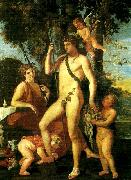 Nicolas Poussin bacchus-apollo Germany oil painting reproduction